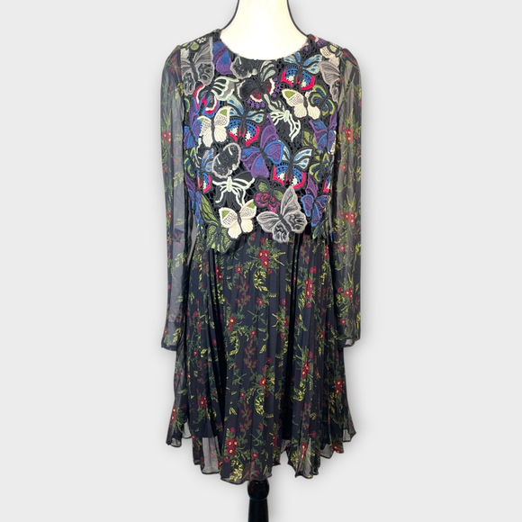 French Connection Dress Sz 4 US Butterfly Crochet Whimsical Fairycore EUC - Picture 8 of 12